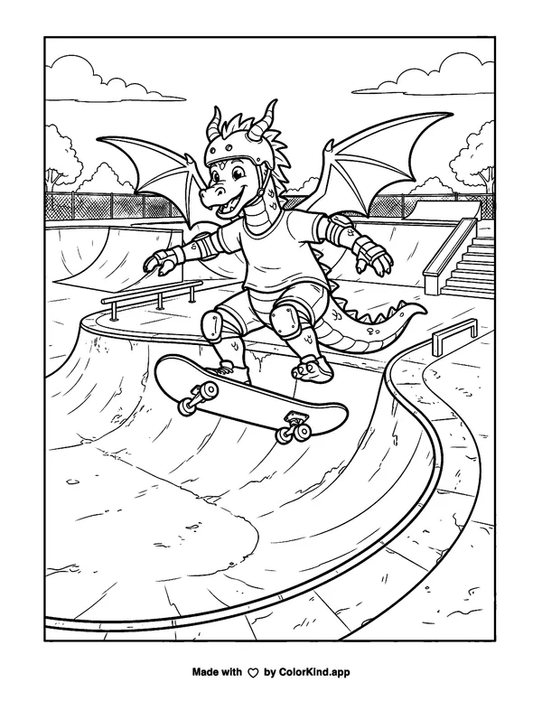 An original storybook princess exploring an original castle in a welcoming neighborhood as clean black-and-white printable line art made by ColorKind