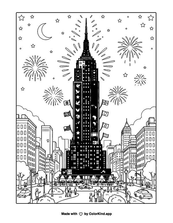 A family sharing books at the library, scene 3 as clean black-and-white printable line art made by ColorKind
