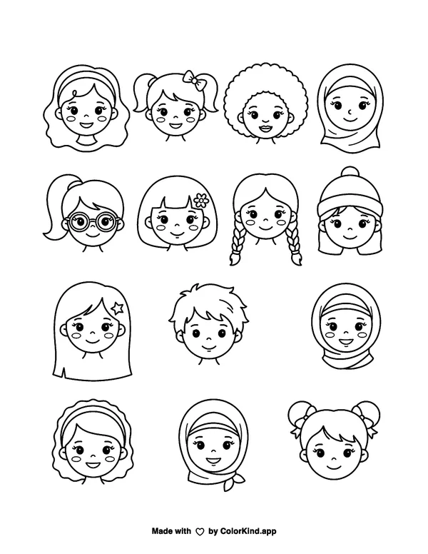 Community helpers preparing for a safety fair, scene 6 as clean black-and-white printable line art made by ColorKind