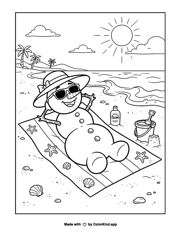 Young nature explorers collecting fallen leaves beside a peaceful pond as clean black-and-white printable line art made by ColorKind