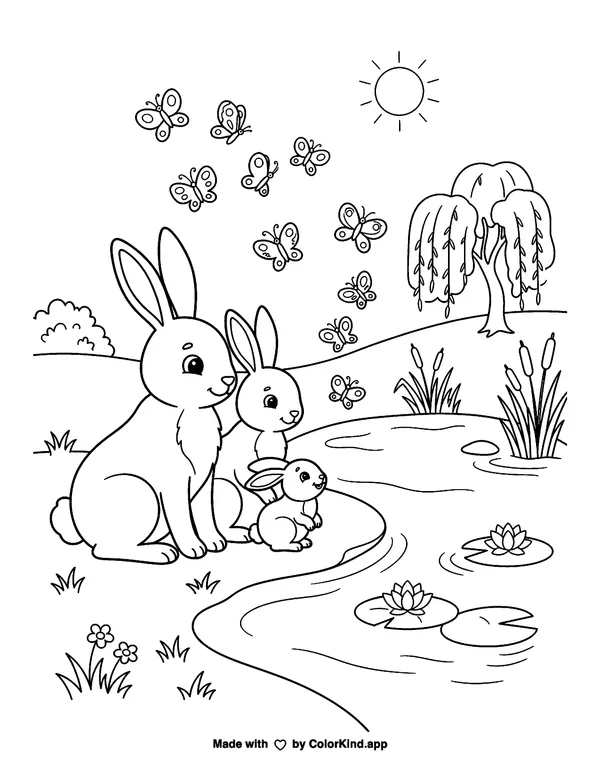 Children learning a cheerful dance, scene 2 as clean black-and-white printable line art made by ColorKind