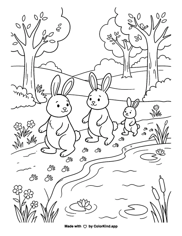 Children learning a cheerful dance, scene 3 as clean black-and-white printable line art made by ColorKind